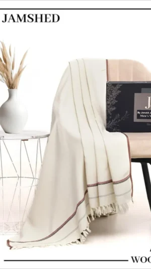 Premium wool shawl (Cream)