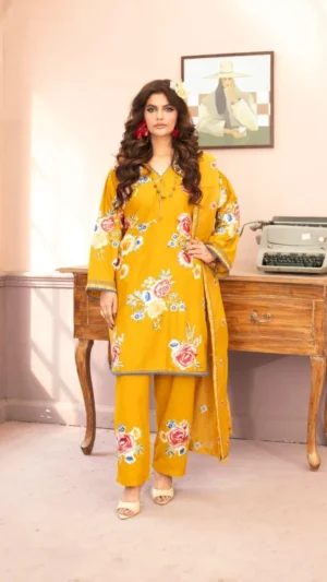 ELARA (Mustard) - 3Pc